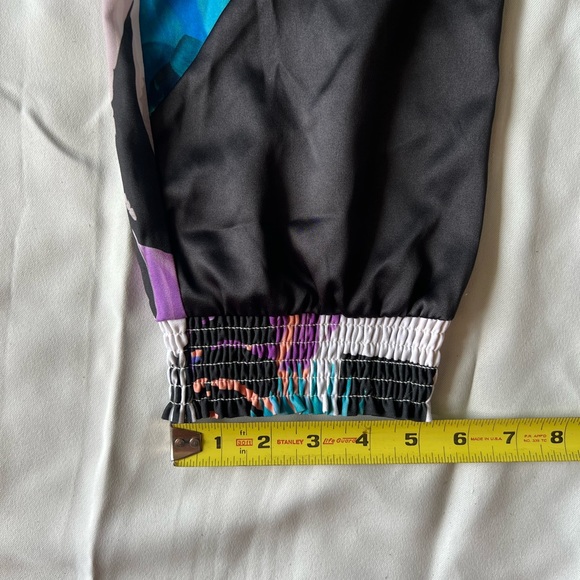 EUC Womens BeBe colorful bright floral long pants size medium - Picture 10 of 12